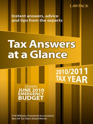 cover image of Tax Answers at a Glance